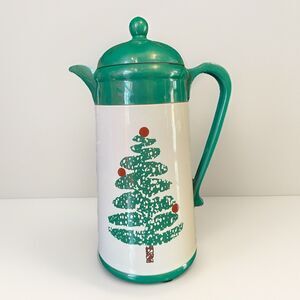 VTG FURIO Dayton Hudson Thermal Insulated Christmas Tree Coffee Carafe 32 oz
